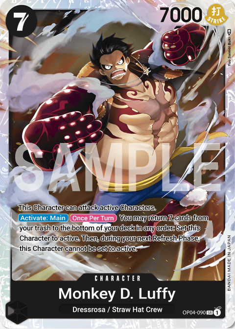 OP04-090 SR Monkey.D.Luffy EN