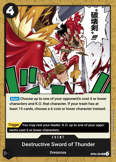 OP04-094 R Trueno Bastardo EN