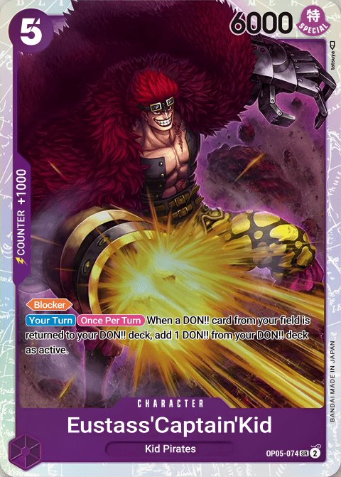 OP05-074 SR Eustass"Captain"Kid EN