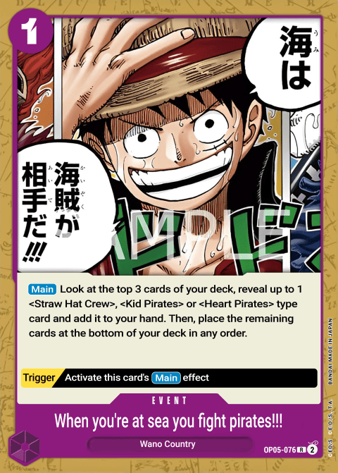 OP05-076 R When You're at Sea You Fight against Pirates!! EN
