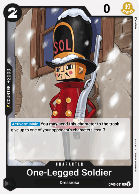 OP05-081 UC One-Legged Toy Soldier EN
