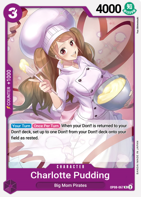 OP08-067 R Charlotte Pudding EN
