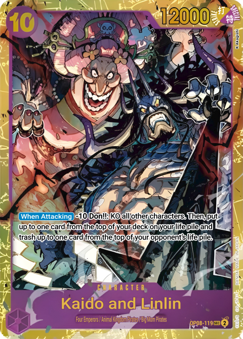 OP08-119 SEC Kaido & Linlin EN