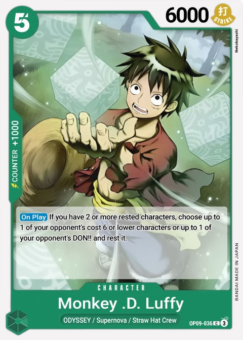 OP09-036 C Monkey.D.Luffy EN