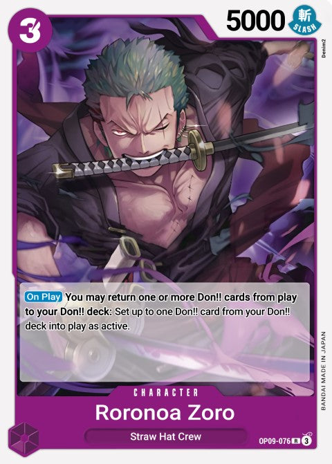 OP09-076 R Roronoa Zoro EN