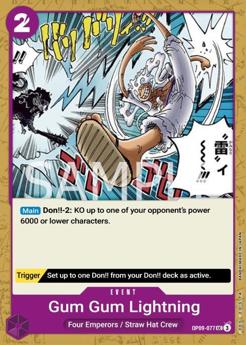OP09-077 UC Gum-Gum Lightning EN