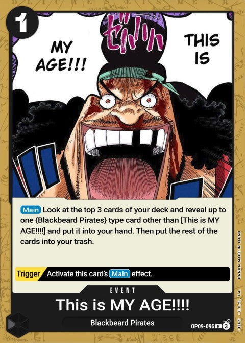 OP09-096 R My Era...Begins!! EN