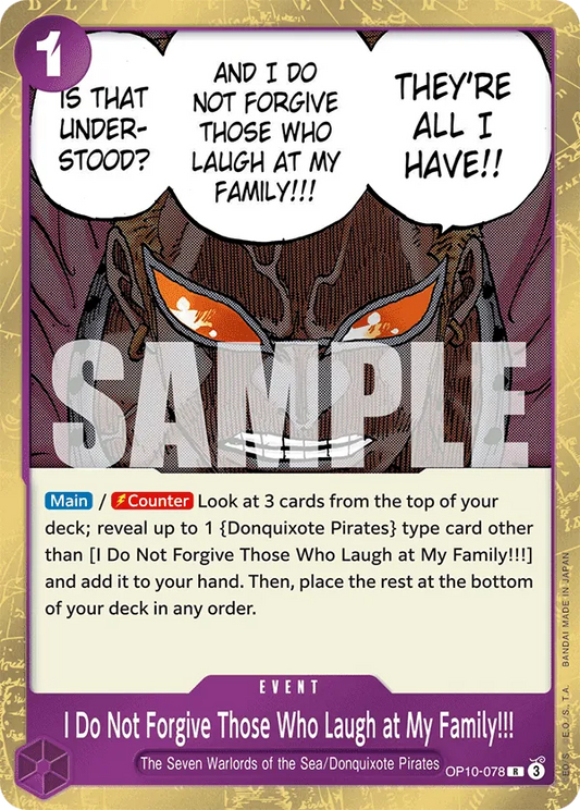 OP10-078 R I Do Not Forgive Those Who Laugh at My Family!!! EN