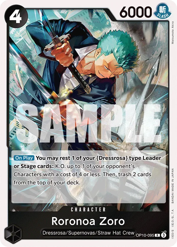 OP10-095 R Roronoa Zoro EN