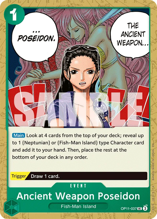 OP11-037 UC Ancient Weapon Poseidon EN