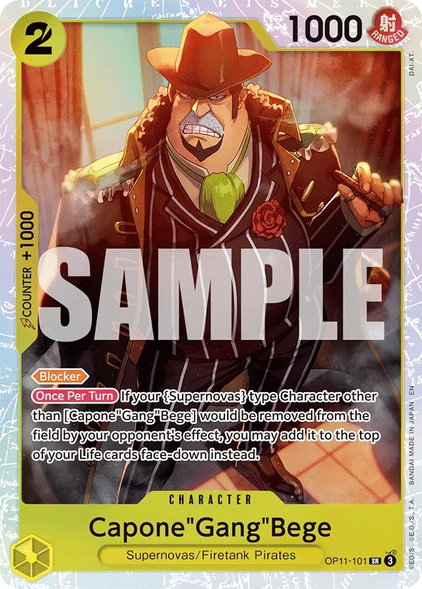 OP11-101 SR Capone"Gang"Bege EN