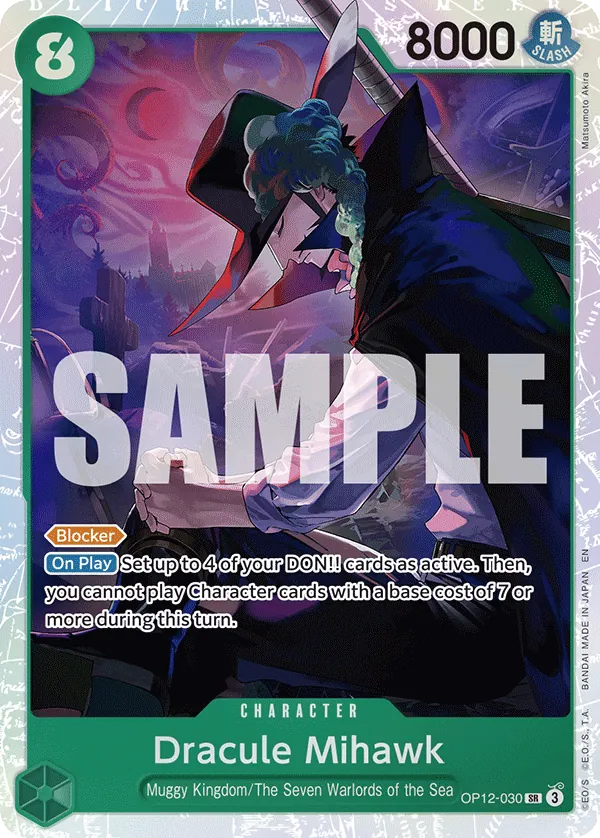 OP12-030 SR Dracule Mihawk EN