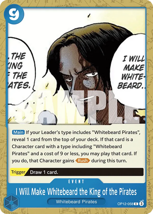 OP12-058 C I Will Make Whitebeard the King of the Pirates EN