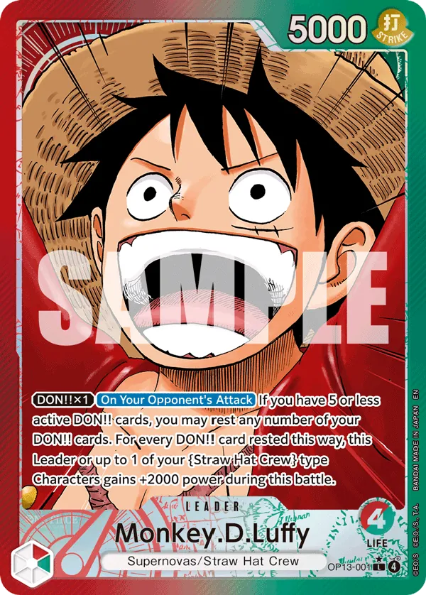 OP13-001 PL Monkey.D.Luffy EN