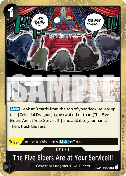 OP13-096 R The Five Elders Are at Your Service!!! EN