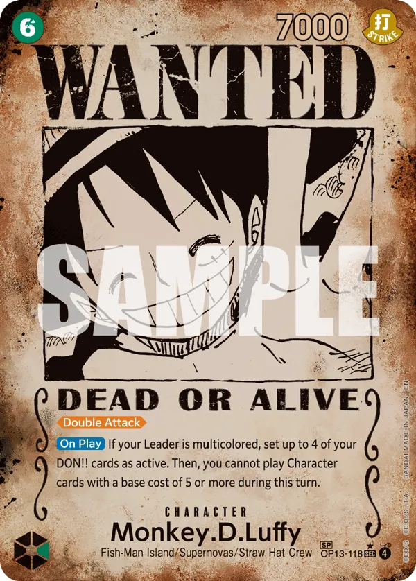 OP13-118 SP Monkey.D.Luffy EN