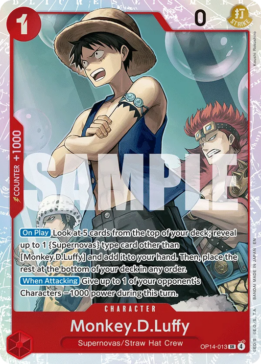 OP14-013 SR Monkey.D.Luffy EN