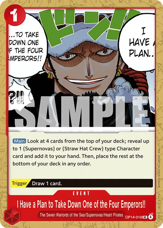 OP14-019 UC I Have a Plan to Take Down One of the Four Emperors!! EN