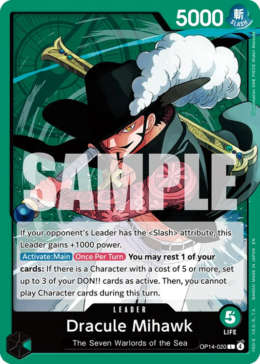 OP14-020 L Dracule Mihawk EN