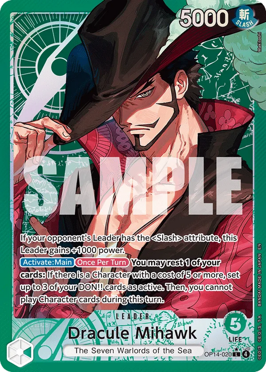 OP14-020 PL Dracule Mihawk EN