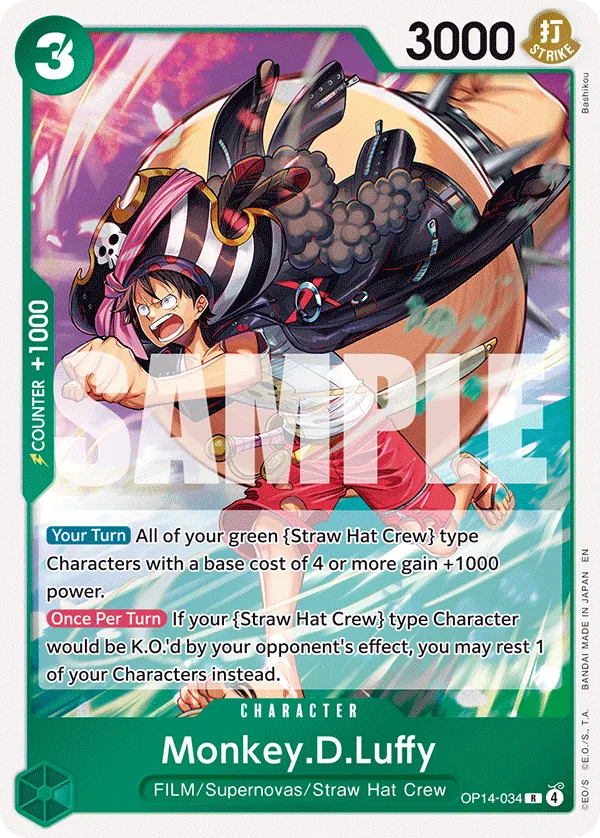 OP14-034 R Monkey.D.Luffy EN