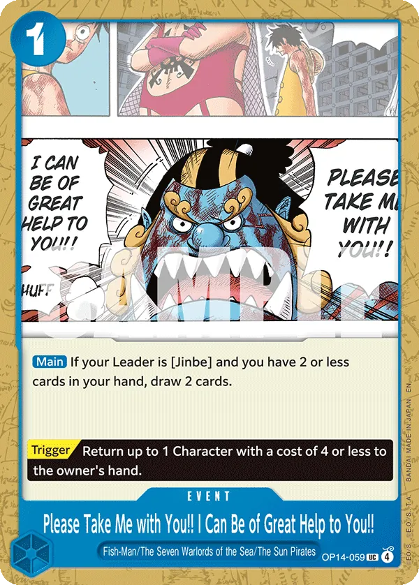 OP14-059 UC Please Take Me with You!! I Can Be of Great Help to You!! EN