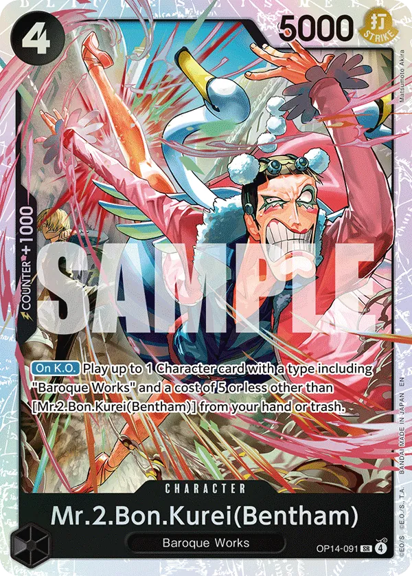 OP14-091 SR Mr.2.Bon.Kurei(Bentham) EN