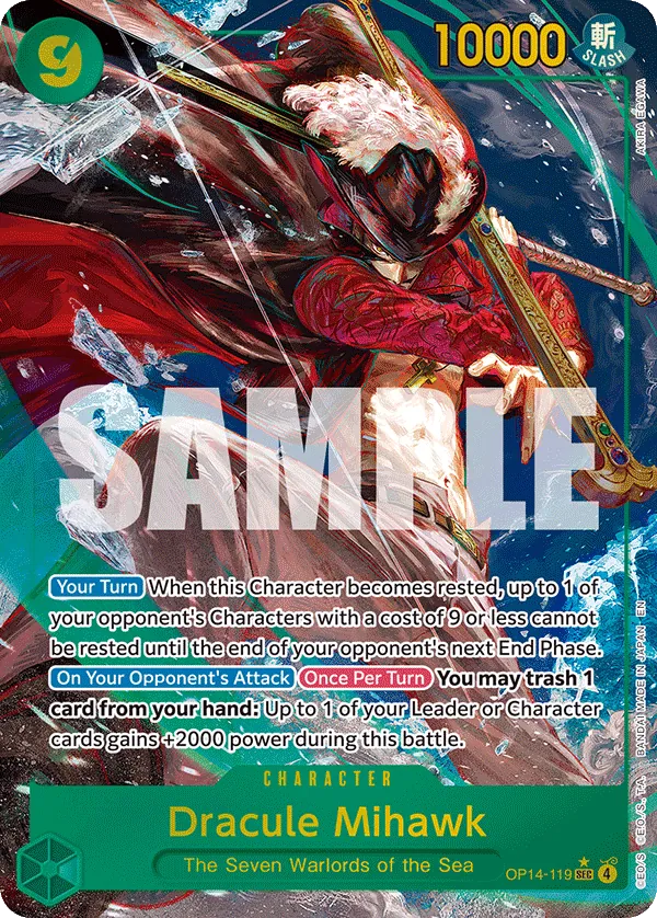 OP14-119 PSEC Dracule Mihawk EN