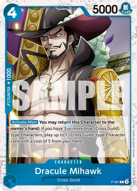 P-081 Dracule Mihawk (Pirate Flag Foil) EN
