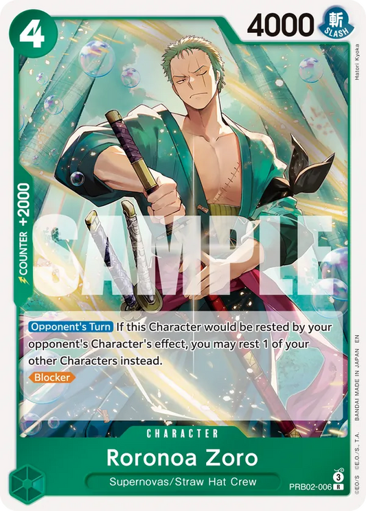 PRB02-006 R Roronoa Zoro EN