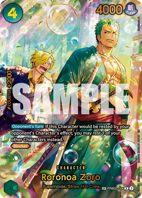 PRB02-006 SP Roronoa Zoro EN