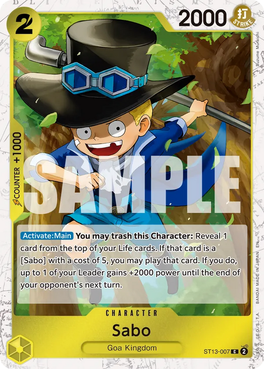 ST13-007 C Sabo (Pirate Flag Foil) EN