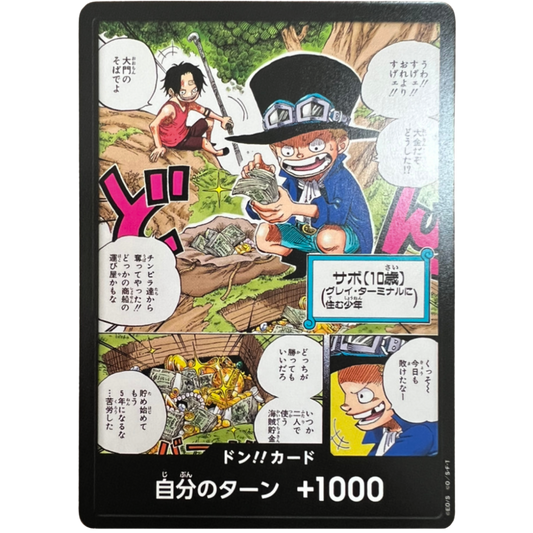 DON!! Card (Sabo & Ace Saikyo JUMP) JAP