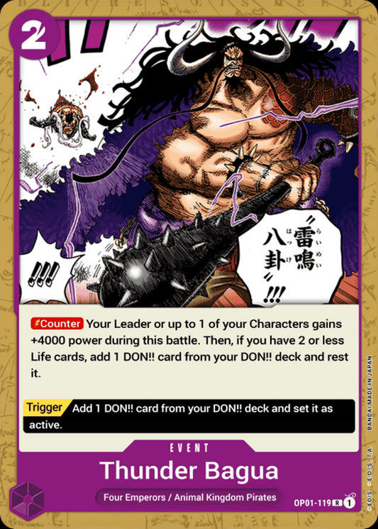 OP01-119 R Thunder Bagua EN