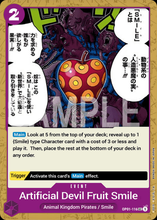 OP01-116 UC Artificial Devil Fruit SMILE EN