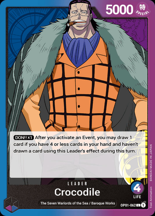 OP01-062 L Crocodile EN