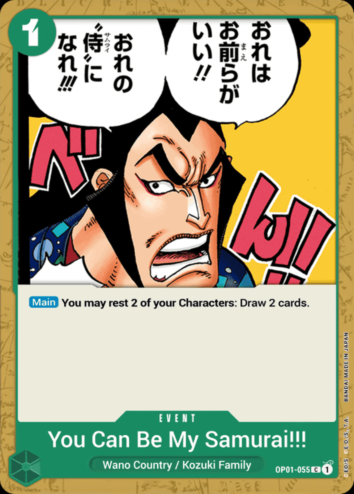 OP01-055 C You Can Be My Samurai!! EN
