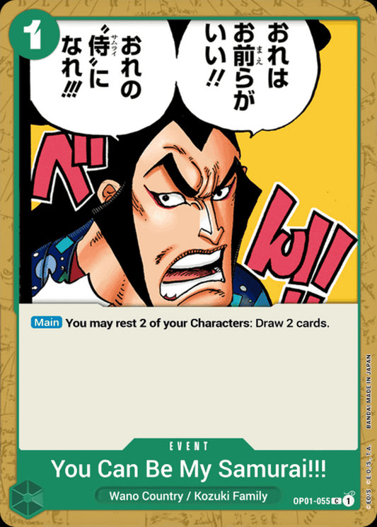 OP01-055 C You Can Be My Samurai!! EN